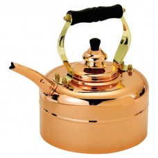 Old Dutch Copper 3 Qt. Tri Ply Windsor Whistling Tea Kettle OI1615